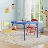 Folding Children's Table and Chair Set, 1 Table + 2 Chairs, Colorful - 2 of 4