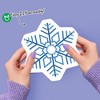 Big Dot of Happiness Blue Snowflakes Garland Banner, Winter Wonderland Decorations Backdrop, 30 Feet of Cord, 15 Paper Snowflake Shapes Double-Sided - 3 of 4