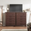 Freestanding 41.3" Tall Vertical 5 Drawer Dresser with Storage , Wooden Closet Storage Chest for Living Room, Bedroom, Entryway, Bedroom - 3 of 4