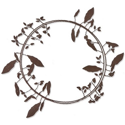 tagltd Weathered Leaf & Berry Wreath Rust