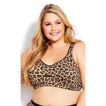 Women's Plus Size Fashion Soft Caress Bra - leopard | AVENUE