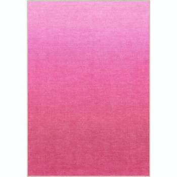 Well Woven Apollo Washable Area Rug - Hot Pink Modern Ombre - For Living Room, Bedroom and Office