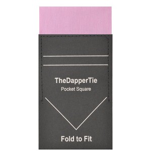 TheDapperTie - Men's Cotton Flat Pre Folded Pocket Square on Card - 1 of 3