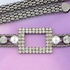 Anna-Kaci Women's Crystal Square Accent Waist Chain Adjustable Belly Jewelry - Silver - 2 of 4