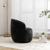360° Swivel Barrel Accent Chair, Upholstered Lounge Club Armchair for Living Room or Bedroom – Maison Boucle - 3 of 4