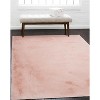 HomeStock Maven Faux Rabbit Pink 5x7, Hand Tufted, Transitional - 2 of 4