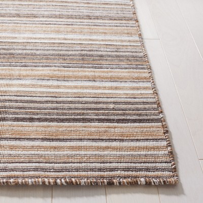 Bohemian Nomad Brown & Yellow Handwoven Flatweave Rug