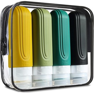 6oz Toiletry Bag Large Travel Bottles for Toiletries, BPA Free Leak Proof Tubs Refillable Liquid Traveler Accessories - 1 of 4