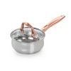 Gibson Home Bransonville 8 Piece Stainless Steel Cookware Set in Chrome and Bronze - 4 of 4