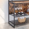 Bestier 3 Tier Liquor Bar Table Wine Bar Cabinet Coffee Station for Kitchen - 3 of 4