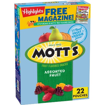 Mott's Assorted Fruit Flavored Snacks Value Pack - 19.2oz/22ct