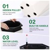 22.5 Inch Tall Outdoor Planters Set of 2,Self Watering Pots for Indoor Plants w/Water Level Monitor & Drainage Hole&Wheels,Large Planter Pots,White - 4 of 4