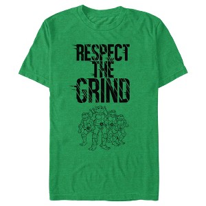 Men's Teenage Mutant Ninja Turtles Outlined Group Shot Respect the Grind T-Shirt - 1 of 3