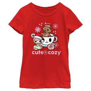 Girl's Tokidoki Cute and Cozy Macchiato T-Shirt - 1 of 4