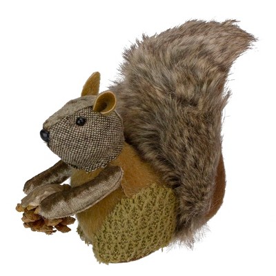 Gallerie II 6" Brown Squirrel with Pine Cone Christmas Tabletop Figurine