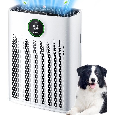 HEPA Air Purifiers for Home Large Room Cover 1400 Ft² with Air Quality Monitor 20dB Sleep Mode,6 Settings