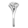 Slickblue Women's High Polished Stainless Steel Ring with Clear CZ, Round Engagement Style, Sizes 5-10 - 4 of 4