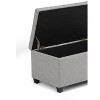 NicBex Faux Leather Storage Ottoman Bench,Storage Ottoman with Tufted Diamond Detail,Modern Storage Bench for Living Room,Bedroom - 4 of 4