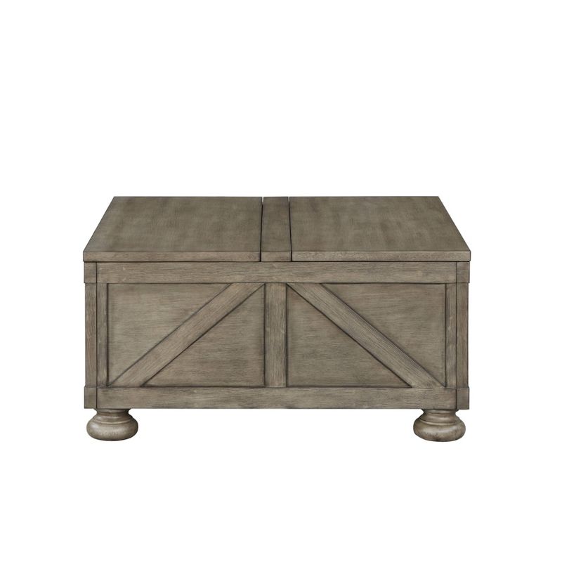 Pershins Farmhouse Square Coffee Table with Storage - HOMES: Inside + Out, 4 of 13