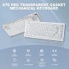 YUNZII X75 PRO 82 Key Wireless Hot Swappable Mechanical Gaming Keyboard with Transparent Keycaps,Gasket Mount Keyboard,for Windows/Mac - 2 of 4