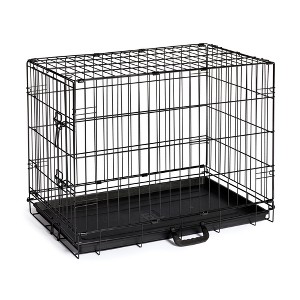 Prevue Pet Products Folding Dog Crate, Black, Small, 30.50"L x 30.50"W x 23"H - 1 of 4