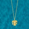 Ross-Simons 14kt Gold Monstera Leaf Pendant Necklace - 3 of 4