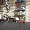 Thickened Diamond Black PVC Garage Flooring Rolls (40/60 sq. ft. ) - 3 of 4