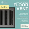 Contemporary Floor Register Vent with Mesh Cover Trap - 2 of 4