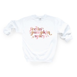 Simply Sage Market Women's Feelin Pumpkin Spicy Gildan Sweatshirt - 1 of 2