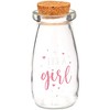 Sparkle and Bash 12-Pack 4-Inch Empty Milk Jars Glass Bottles with Lids, It's a Girl Baby Shower Party Favors - 4 of 4