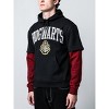 Harry Potter Hogwarts Crest Long Sleeve Black Adult Layered Hoodie - 4 of 4