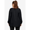 ellos Women's Plus Size Tie Neck Peasant Tunic - image 3 of 4