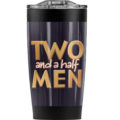 Two And A Half Men Logo Steel Tumbler 20oz Coffee Travel Mug