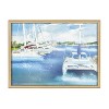 Kate and Laurel Blake Summer is for Sailing Framed Printed Glass by Janet Meinke-Lau, 18x24, Natural - 2 of 4
