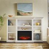 Saracina Home Traditional 70” Mantel Fireplace with Open Shelving - 3 of 4