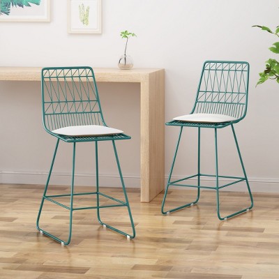Coolbibila-Set Of 2 Barstool, Bar Chair High For Outdoor, Bar Chair Stool With Water-Resistant Cushions, Bar Chair With Back
