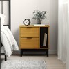 vidaXL Bedside Cabinet FLAM 19.3"x13.8"x19.7" Solid Wood Pine - 2 of 4