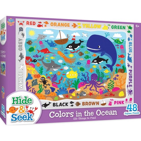 MasterPieces 48 Piece Kids Jigsaw Puzzle - Colors in the Ocean - 14x19
