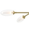 Possini Euro Design Evelyn 33" Modern Chandelier Ceiling Light Fixture Dining Room Over Table Kitchen Island Sputnik 6-Light LED Brushed Gold Finish - 3 of 4