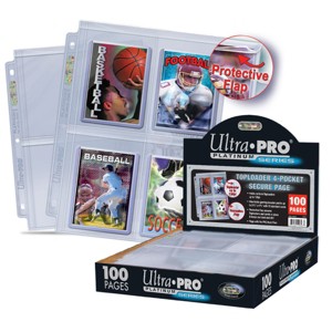 Ultra PRO Premium Series 4-Pocket Secure Pages (100ct) for Toploaders - 1 of 1