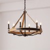 VidaLite Savannah 6-Light Chandelier Matte Black - 2 of 4