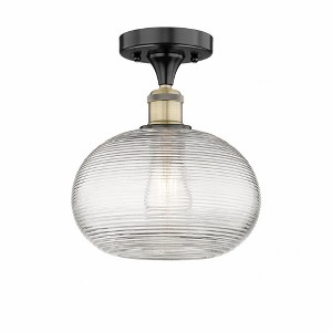Ithaca - 1 Light Semi-Flush Mount In Industrial Style-9.63 Inches Tall and 10 Inches Wide - 1 of 1
