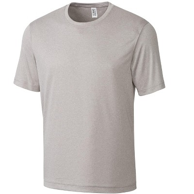 Clique Charge Active Mens Short Sleeve Tee - Light Grey Heather - S ...