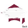 Big Dot of Happiness Maroon Graduation Party Invitations - Shaped Fill-In Invite Cards with Envelopes - Set of 12 - image 3 of 4