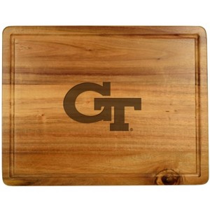 NCAA Georgia Tech Yellow Jackets Extra Large Acacia Cutting, Charcuterie Board - 1 of 4