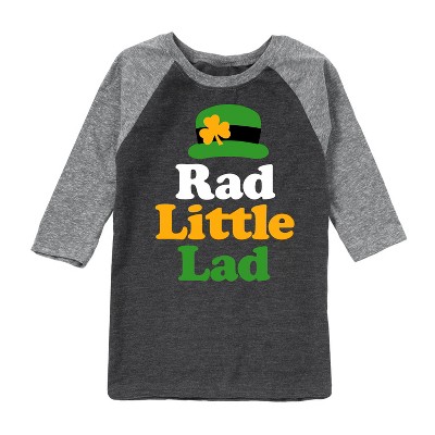 Boys' - Instant Message - St. Patrick's Day Rad Little Lad Raglan Graphic T-Shirt