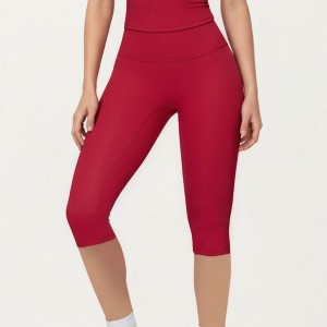 Anna-Kaci Active Women's High Waist Capri Leggings with Smooth Compression Fit and Stretch Fabric - 1 of 4