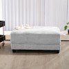 Hyleory Corduroy Oversized Comfort Ottoman for Bedroom, Living Room, Nursing Room - 2 of 4