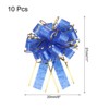 Unique Bargains Christmas Wedding Car Basket Gift Wrapping Large Organza Pull Bow 10 Pcs - 2 of 4