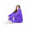 Tirrinia Woman Blanket Hoodie Sweatshirts, Wearable Fluffy Fleece Plush Blanket, Lightweight Cozy Sweatshirt Blanket Valentine’s Day Gift for Her - 3 of 4